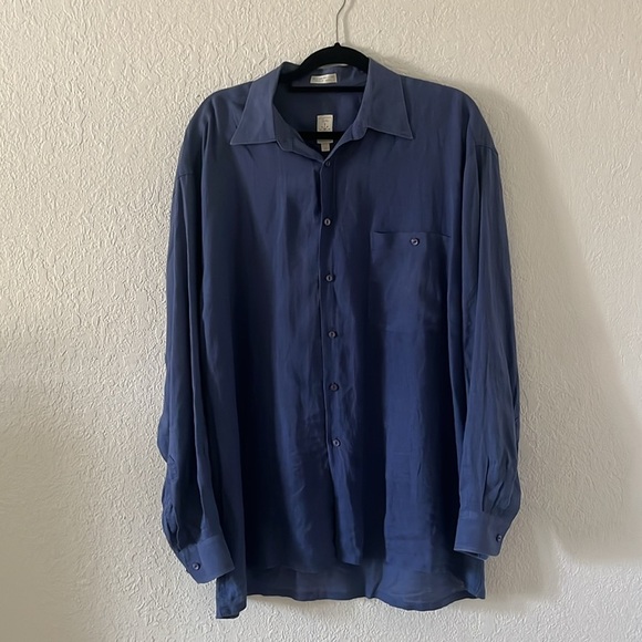 Burma Bilas Other - Vintage Men’s Burma Bibas 100% Linen Long Sleeve Button Up
